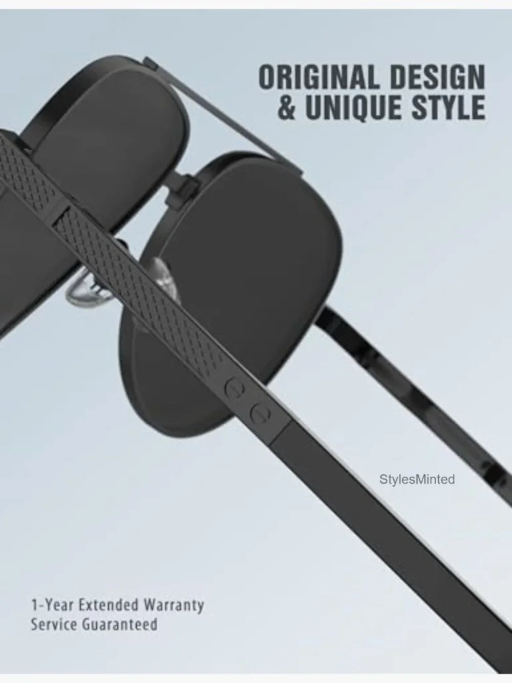 Trendy Aviator Sunglasses Polarized UV400 Metal Frame Driving Retro 60mm